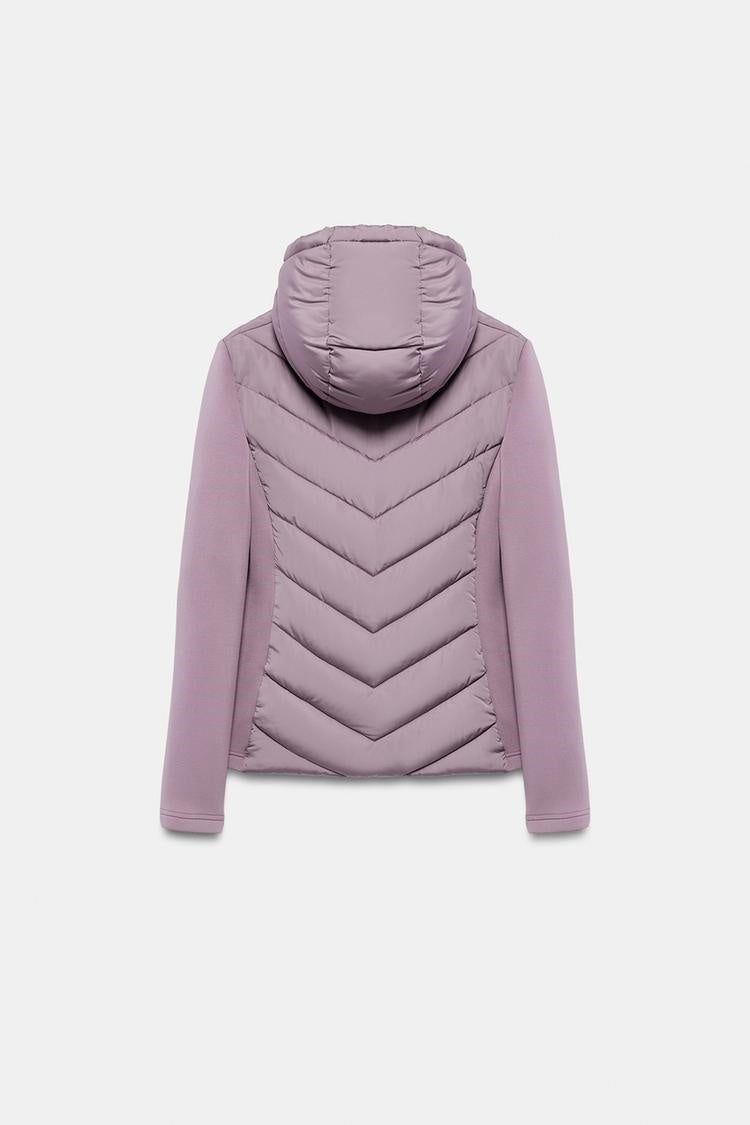 ZA Hybrid Quilted Hooded Jacket