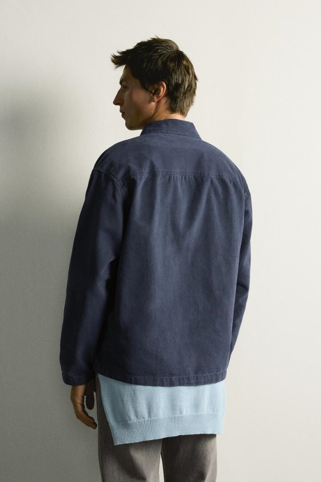 SA Washed Navy Toggle Utility Jacket