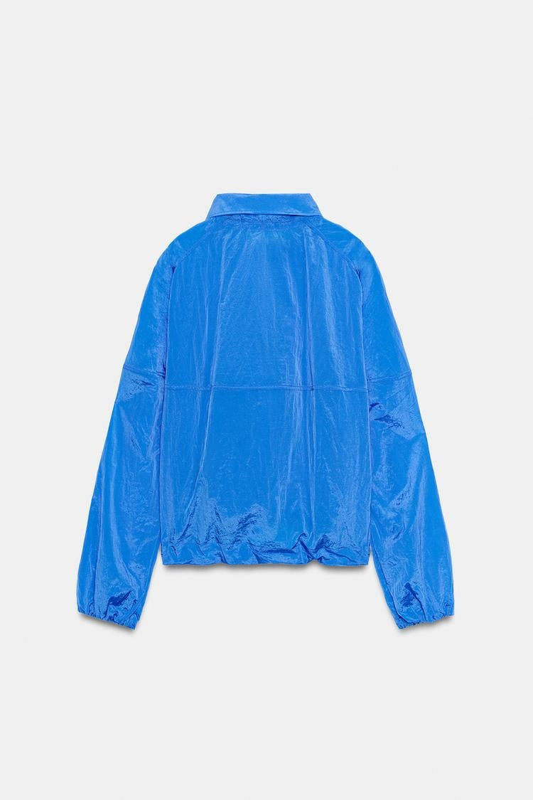 ZA Lightweight High-Neck Drawstring Jacket