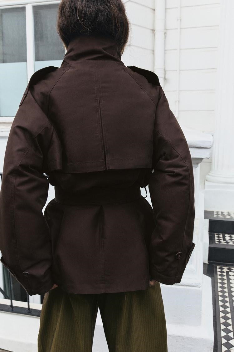 ZA Women’s Satin Belted Utility Jacket