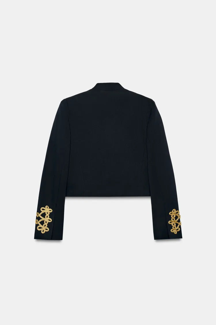 ZA Military Braid Cropped Jacket