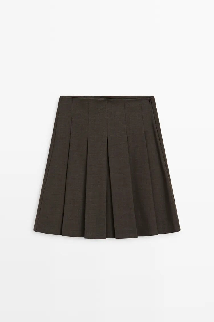 MD Pleated Mini Skirt