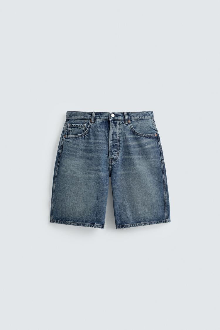 ZA Vintage Wash Denim Bermuda Shorts