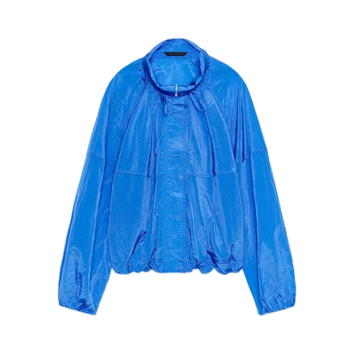 ZA Lightweight High-Neck Drawstring Jacket