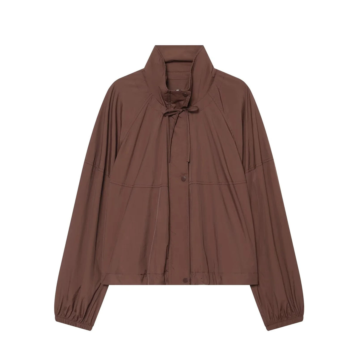 ZA Lightweight High-Neck Drawstring Jacket