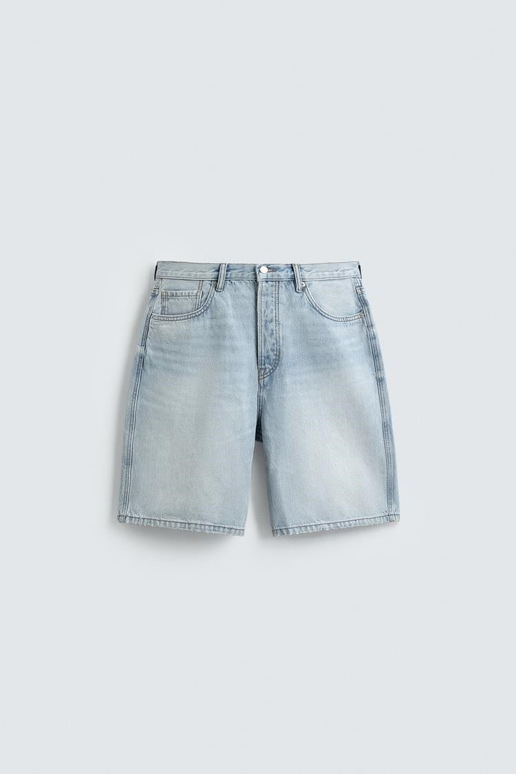 ZA Vintage Wash Denim Bermuda Shorts