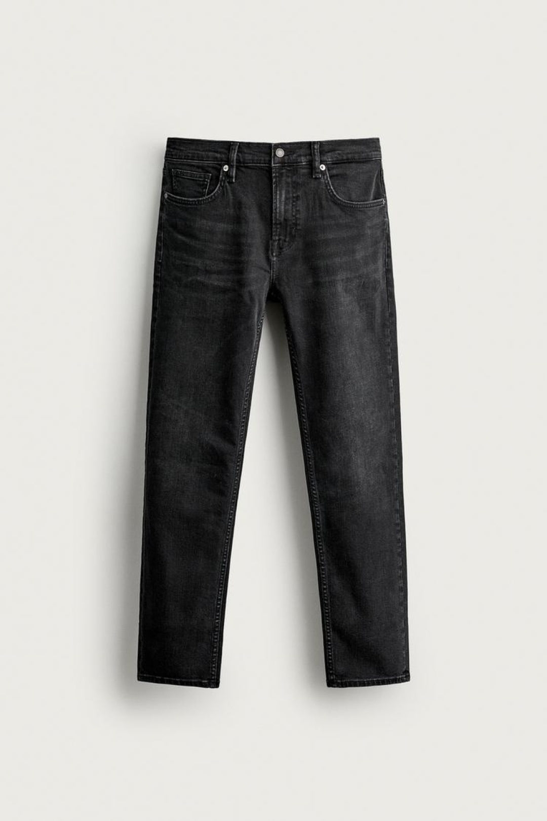 ZA Straight-Fit Washed Jeans