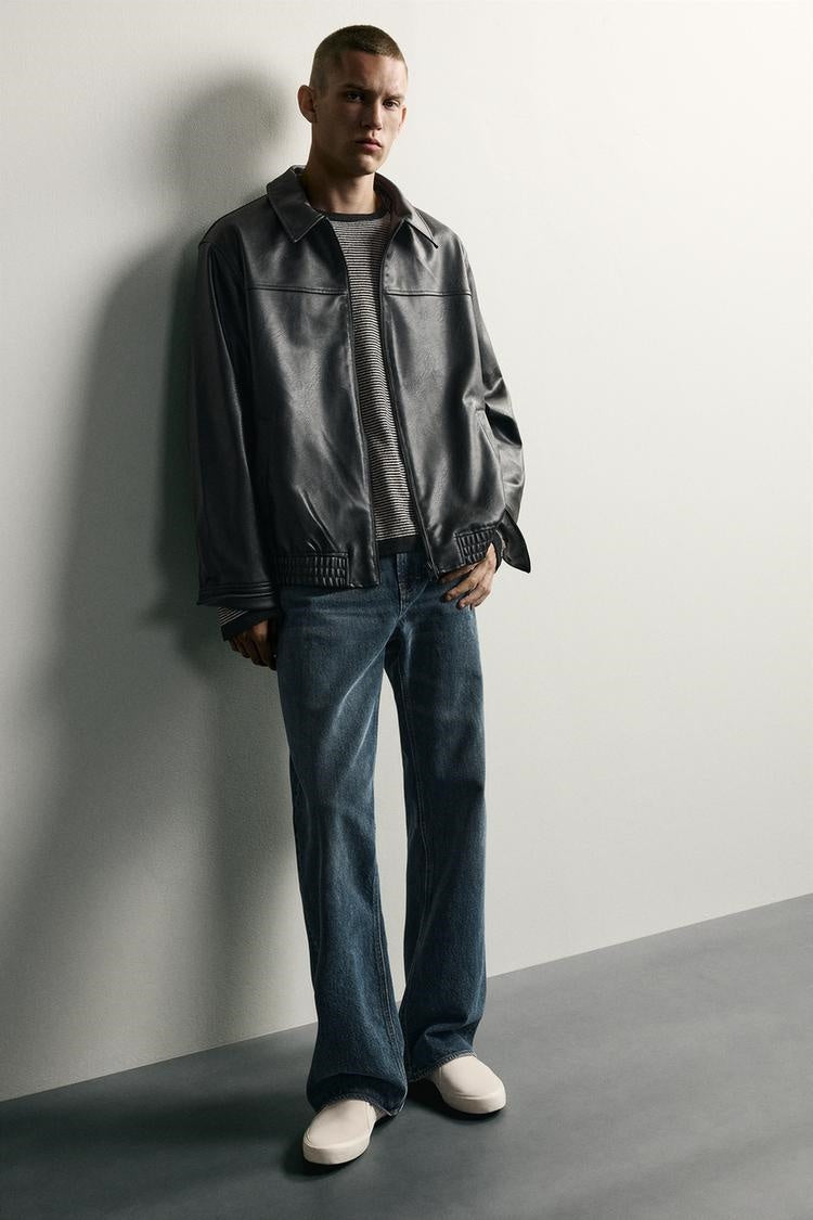 ZA Classic Faux Leather Zip Jacket