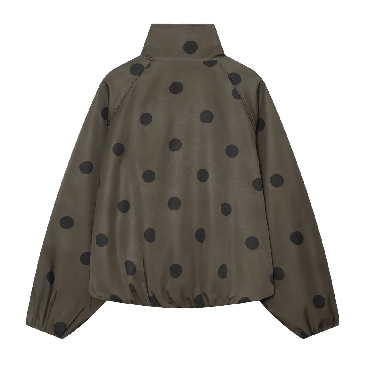 ZA Polka Dot High-Neck Jacket