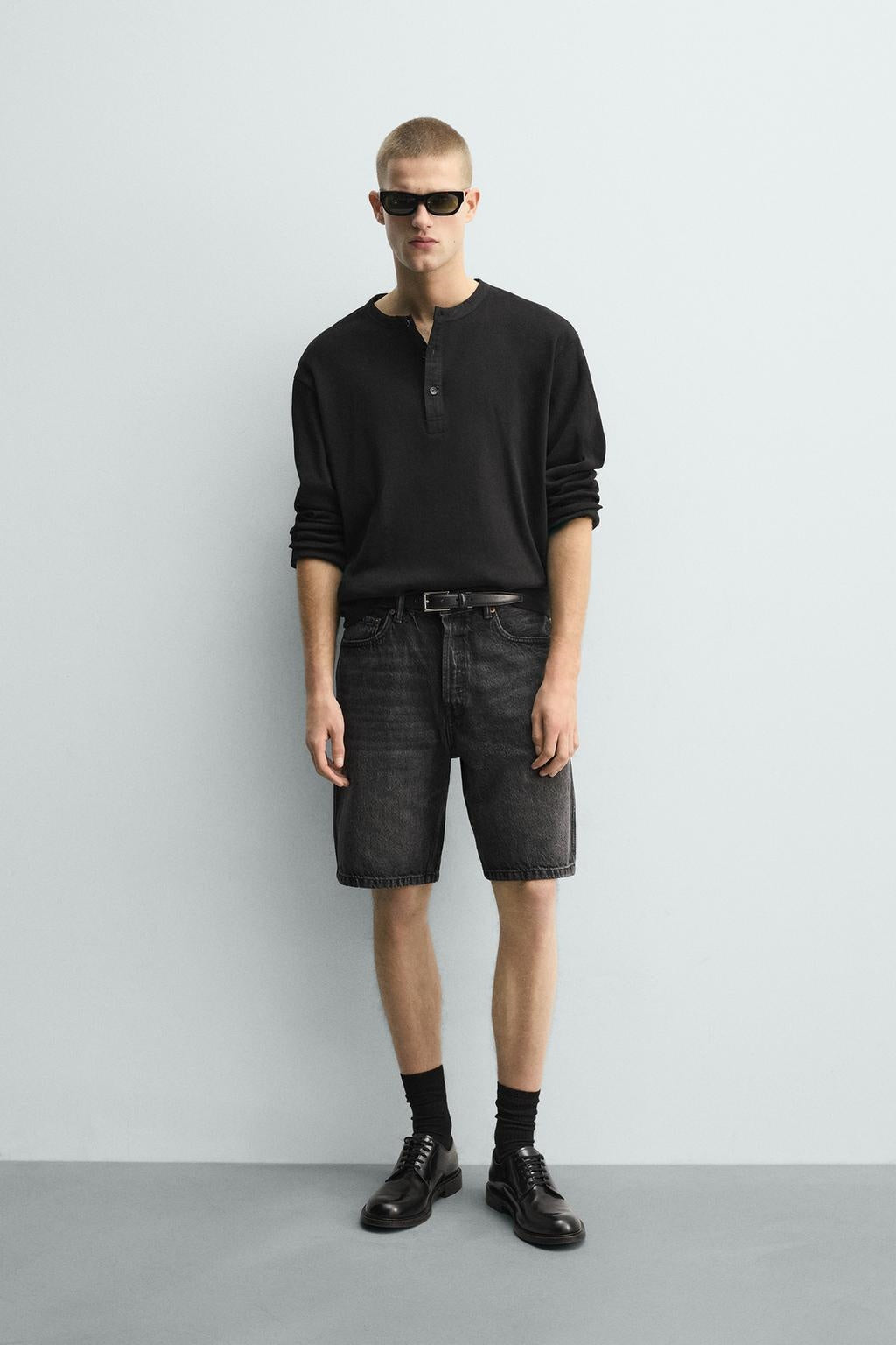 ZA Vintage Wash Denim Bermuda Shorts