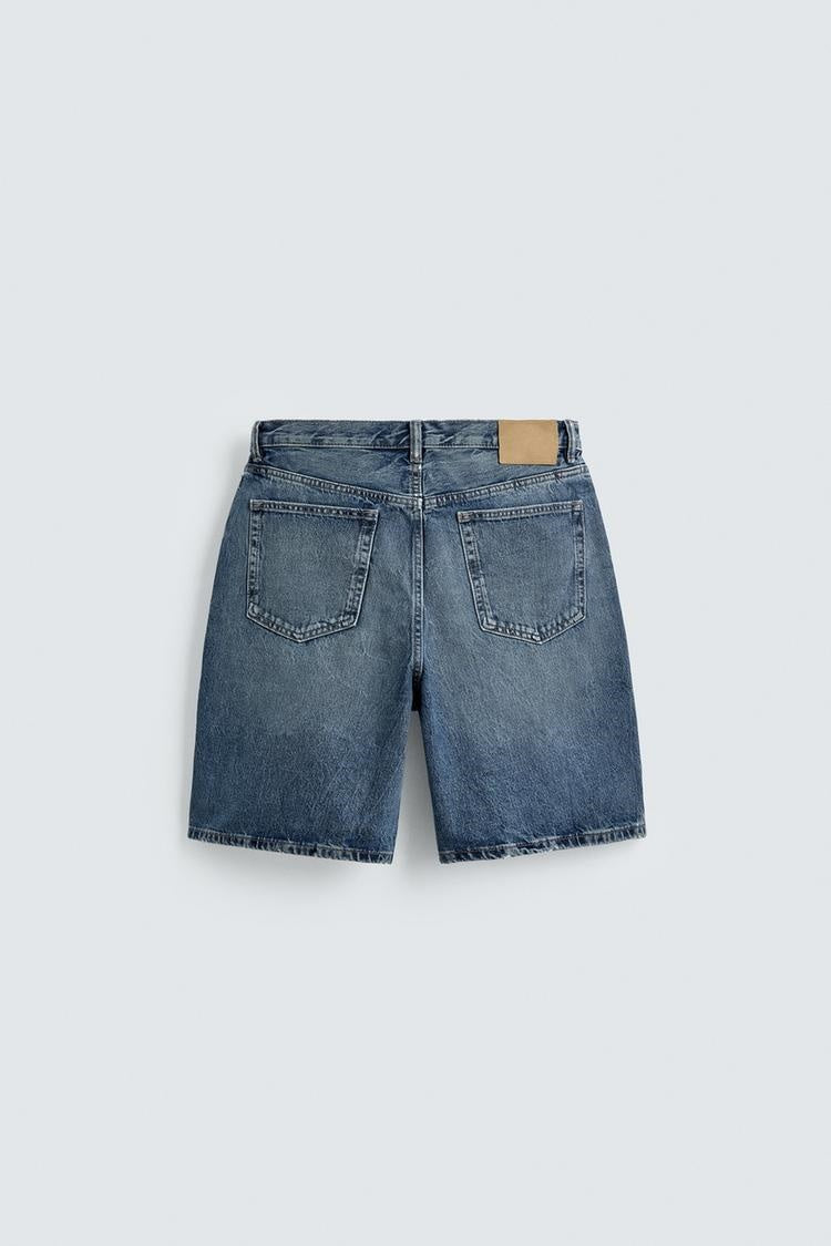 ZA Vintage Wash Denim Bermuda Shorts