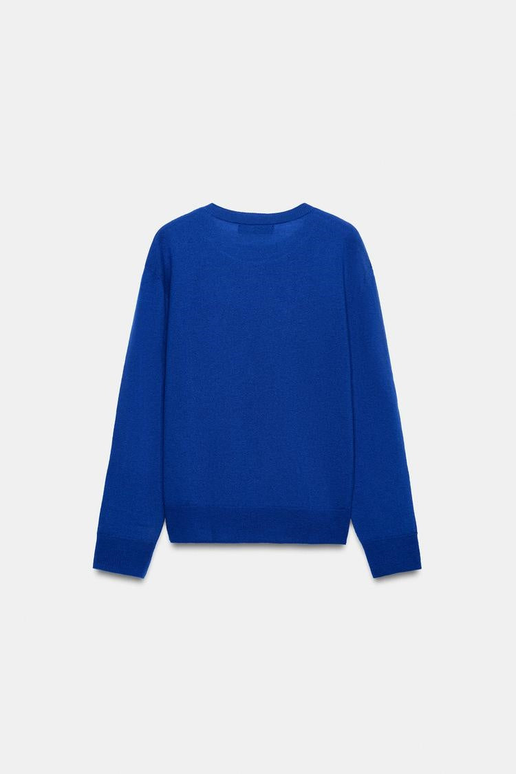 ZA Classic Crew-Neck Knit Sweater