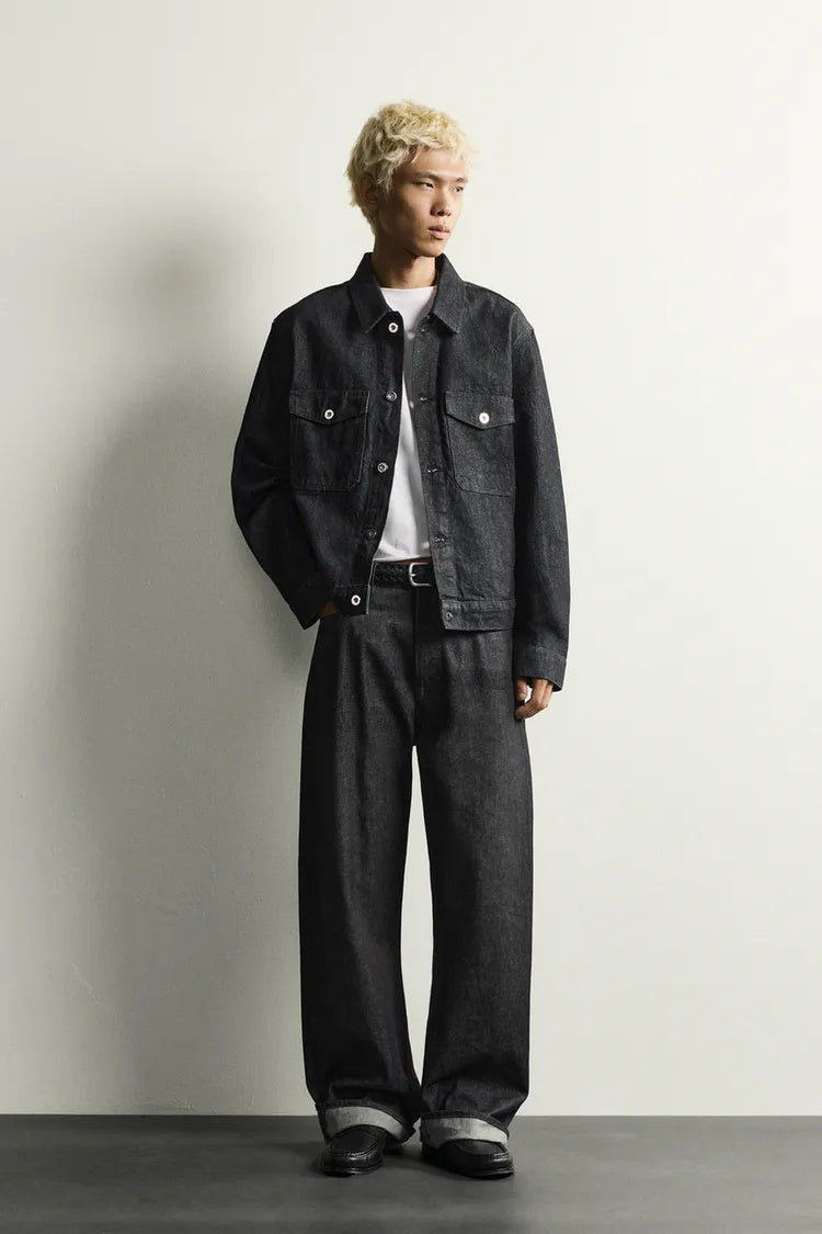 ZA Dark Wash Utility Denim Jacket