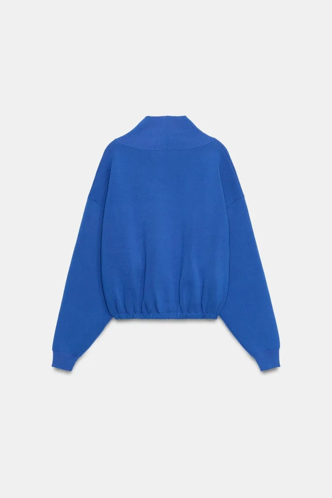 ZA Cobalt Blue High-Neck Knit Sweater