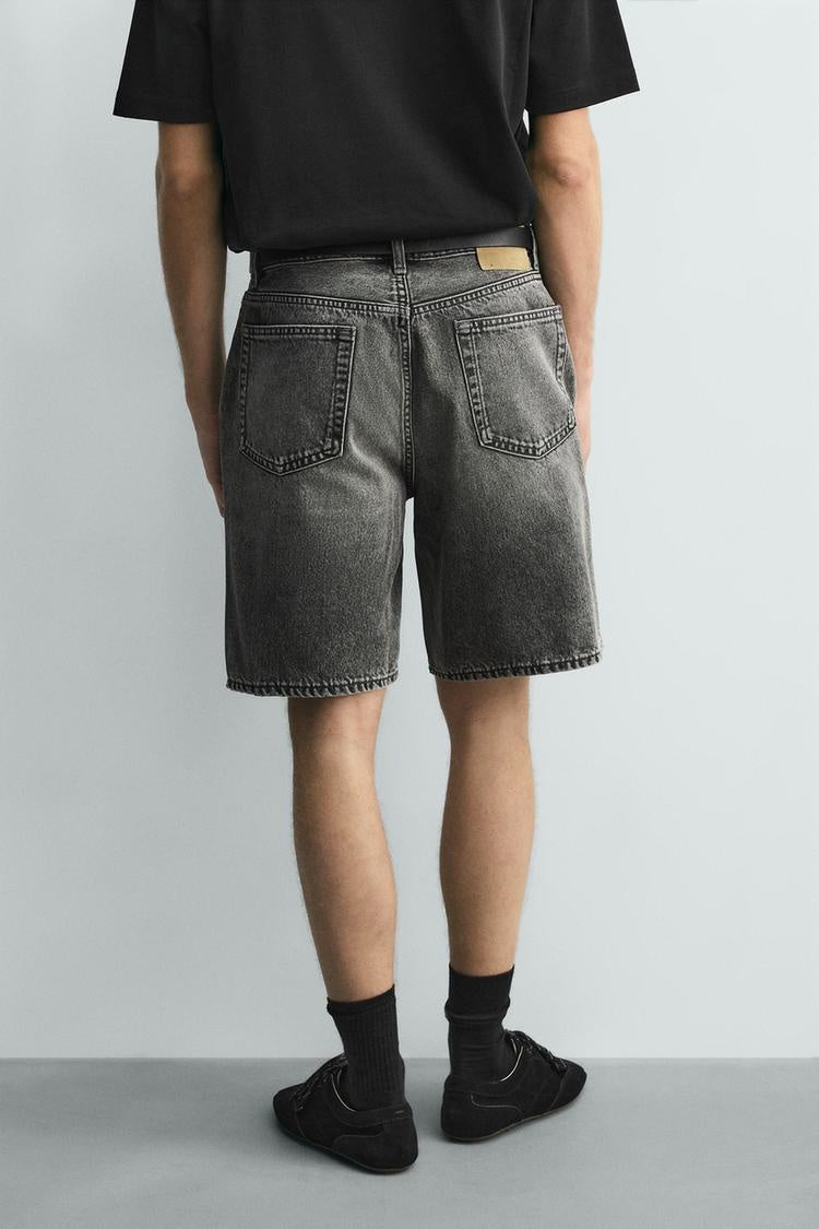 ZA Vintage Wash Denim Bermuda Shorts