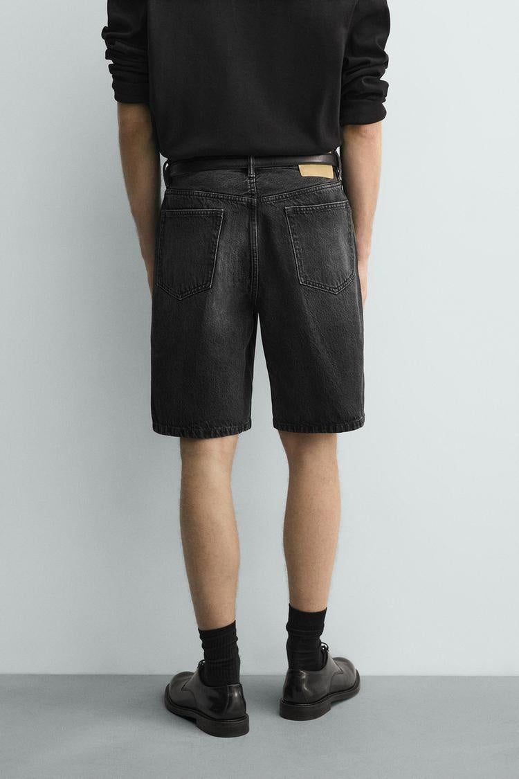ZA Vintage Wash Denim Bermuda Shorts